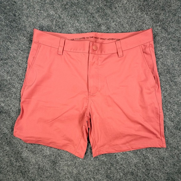 RHONE Other - Rhone Commuter Shorts Mens 32 Coral Pink Stretch Performance Golf Casual 0751